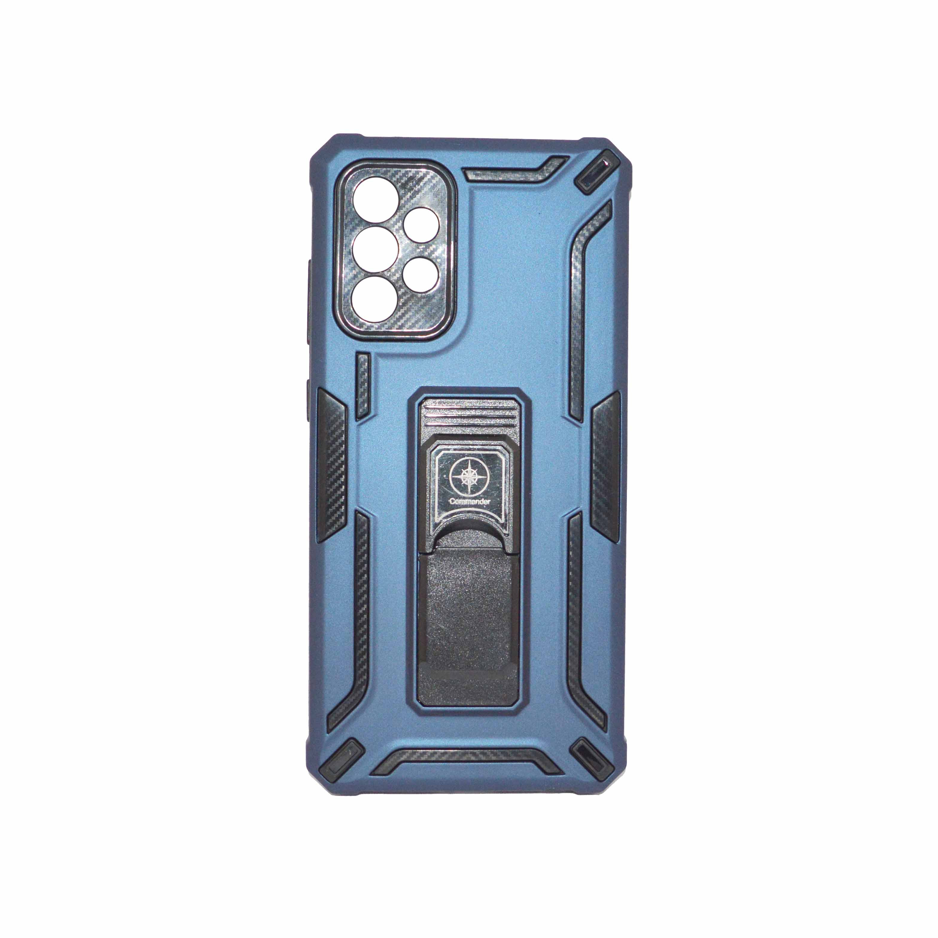 SAMSUNG A72 Dark Blue Armor Cover Military Grade Protection Built-in Kickstand Car Holder Mobile Phone Case